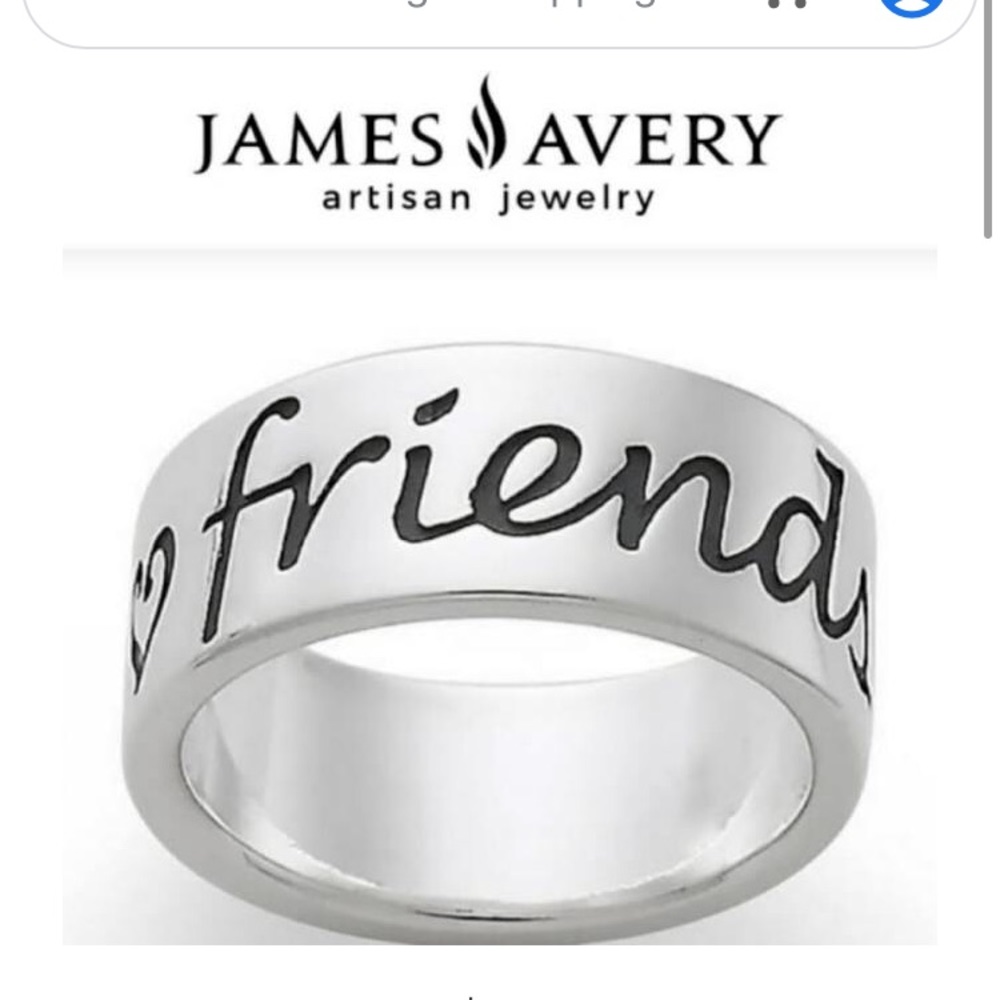 James Avery Friends Forever ring